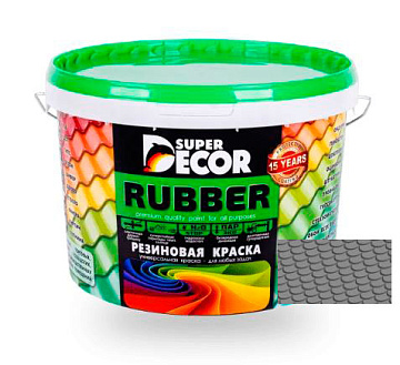 Краска резиновая SUPER DECOR №15 оргтехника 12 кг
