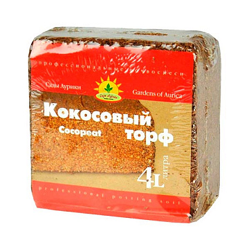 Субстрат Кокосовый торф 4л Сады Аурики/35