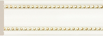 Бордюр 60 Белый с золотом Ионики 2,5м