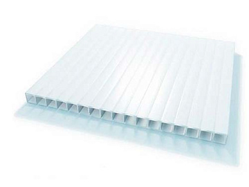 Сотовый Поликарбонат 8мм Молочный NOVATTRO 12000*2100