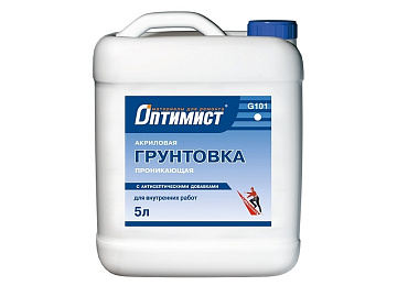 Грунтовка для вн. работ проник. акрил 5л (с.эт. 100) G101 Оптимист