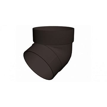 Колено трубы Коричневое ПВХ GL