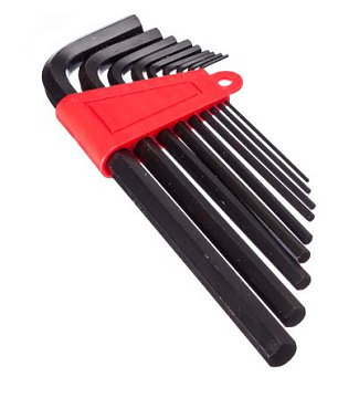 ЕРМАК Набор ключей - шестигранников 1,5-10мм, удл.,9шт. (014)