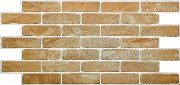 Листовая панель ПВХ Кирпич «Старый желтый»