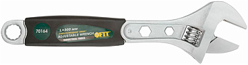 Ключ FIT ЛЮКС разводной 300мм 70164