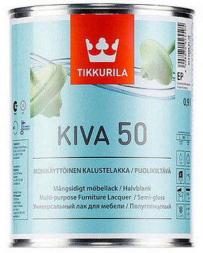 Лак KIVA50 аркилатный п/глянец 0,9л TIKKURILA