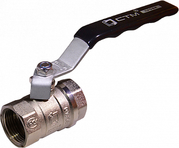 Кран шар. для воды 3/4" г/г рычаг, никель, CTM ПРОФИ