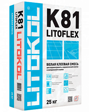 LITOFLEX K80 (25кг) БЕЛЫЙ клей для керамогранита и камня