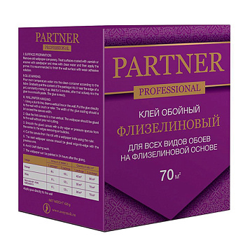 Клей обойный PARTNER флизелиновый 70 (12)
