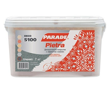 Декор.покрытие с эф.камня Терракота Parade S100 7кг