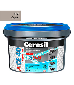 Затирка CERESIT СЕ40 №07 Серая 1кг